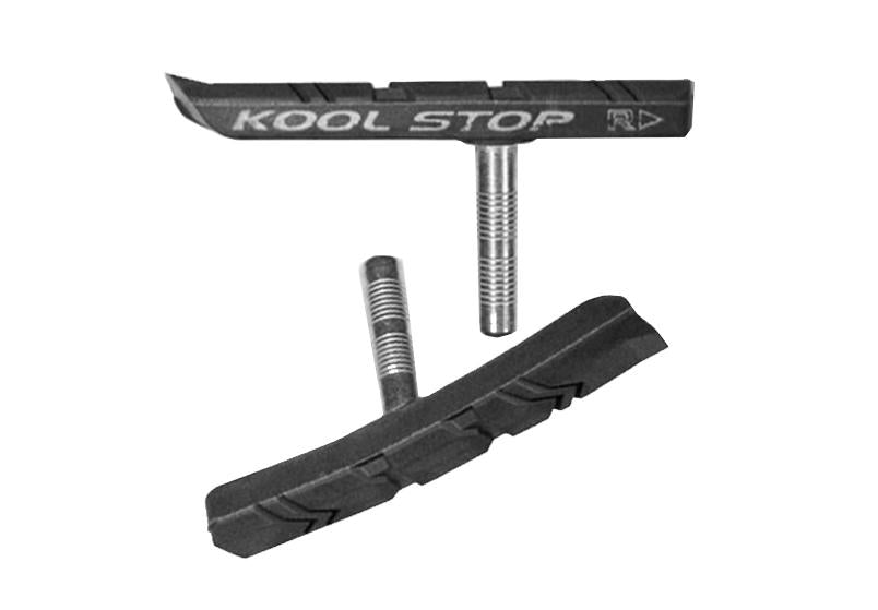 Kool Stop MTB V-Brake Pads - Smooth Post - Black Black Post Type Pads