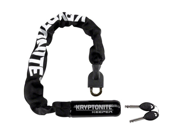 Kryptonite Keeper 712 Chain Lock - Keyed - Black