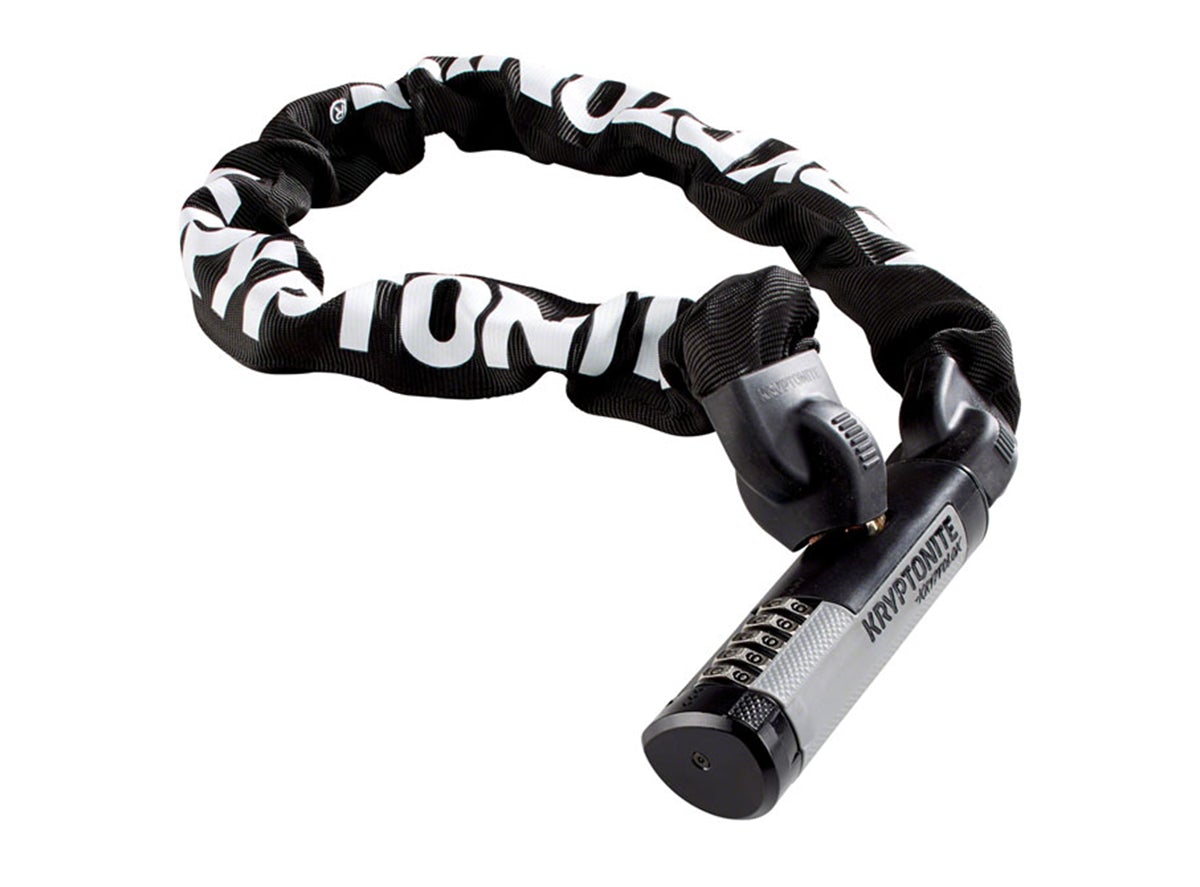 Kryptonite KryptoLok 990 Chain Lock - Combination - Black-Gray Black - Gray 2.95'/90cm