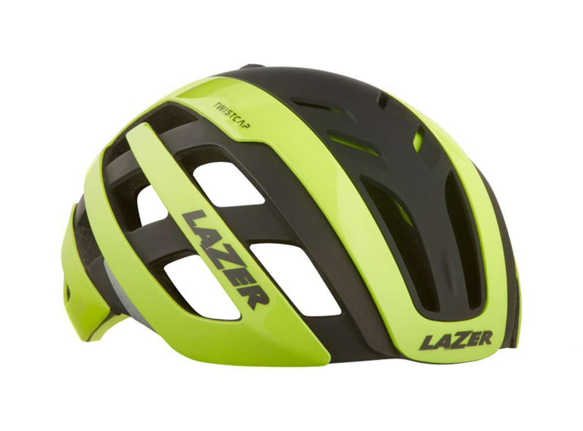 Lazer Century MIPS Road Helmet - Flash Yellow-Black - 2020 Flash Yellow - Black Small Rear Mounted LED Light
