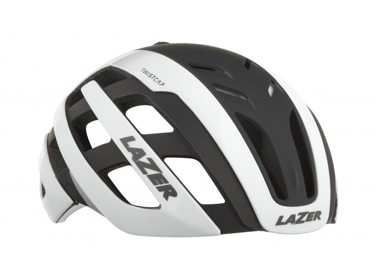 Lazer Century Road Helmet - White Black - 2020 White Black Small Rear Mounted LED Light