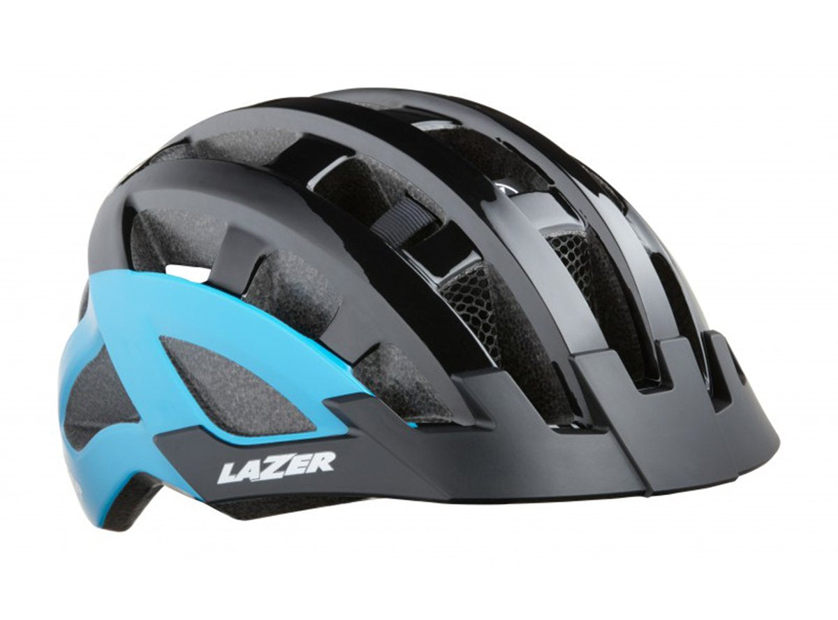 Lazer Compact DLX Commuter Helmet - Blue - 2020 Blue One Size Rear Mounted LED Light