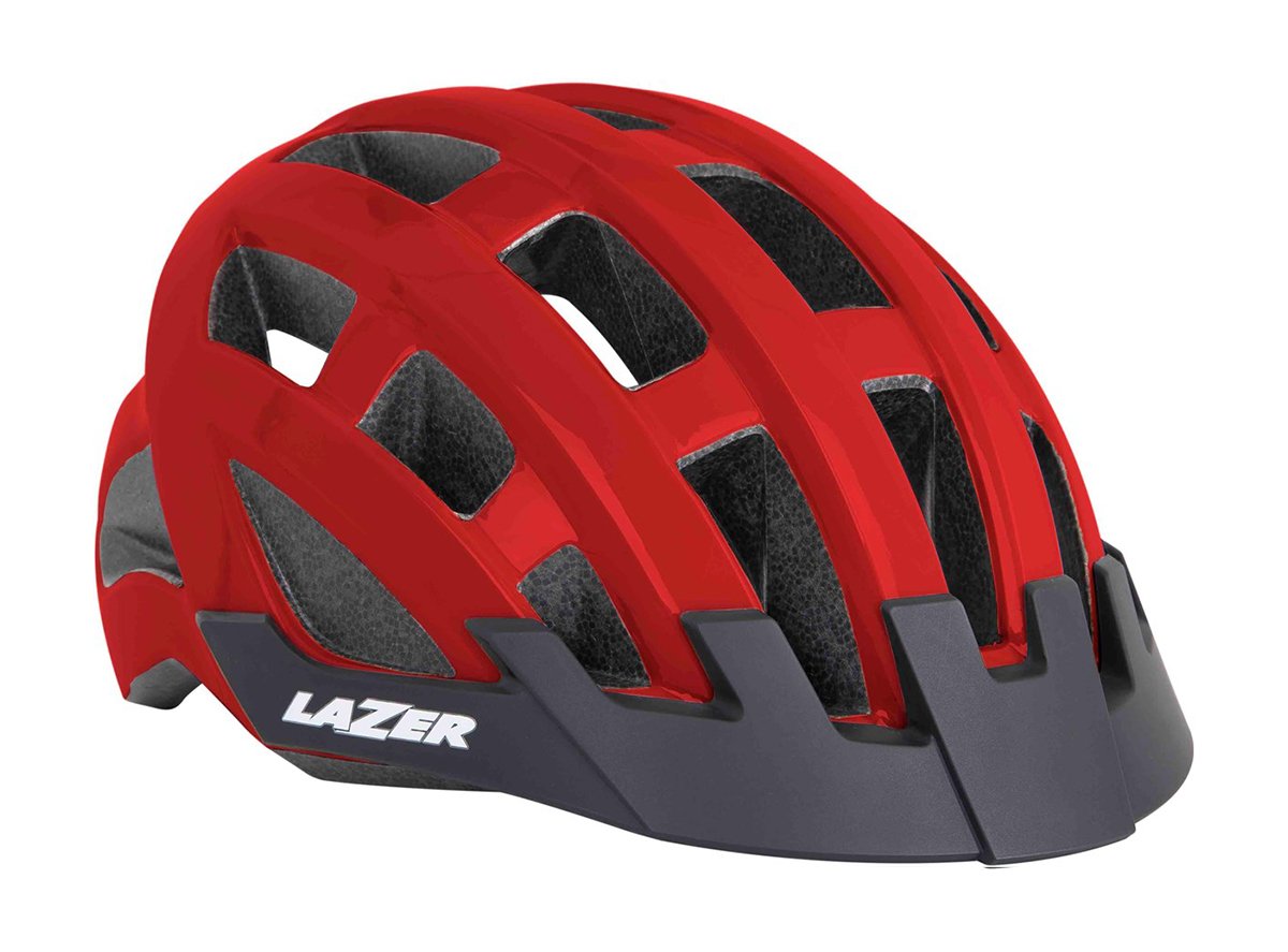 Lazer Compact MTB Helmet - Red Red One Size