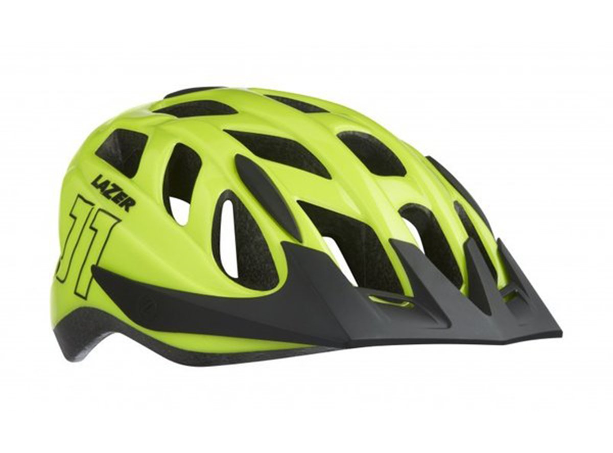 Lazer J1 MTB Helmet - Flash Yellow - 2020 Flash Yellow One Size Rear Mounted LED Light