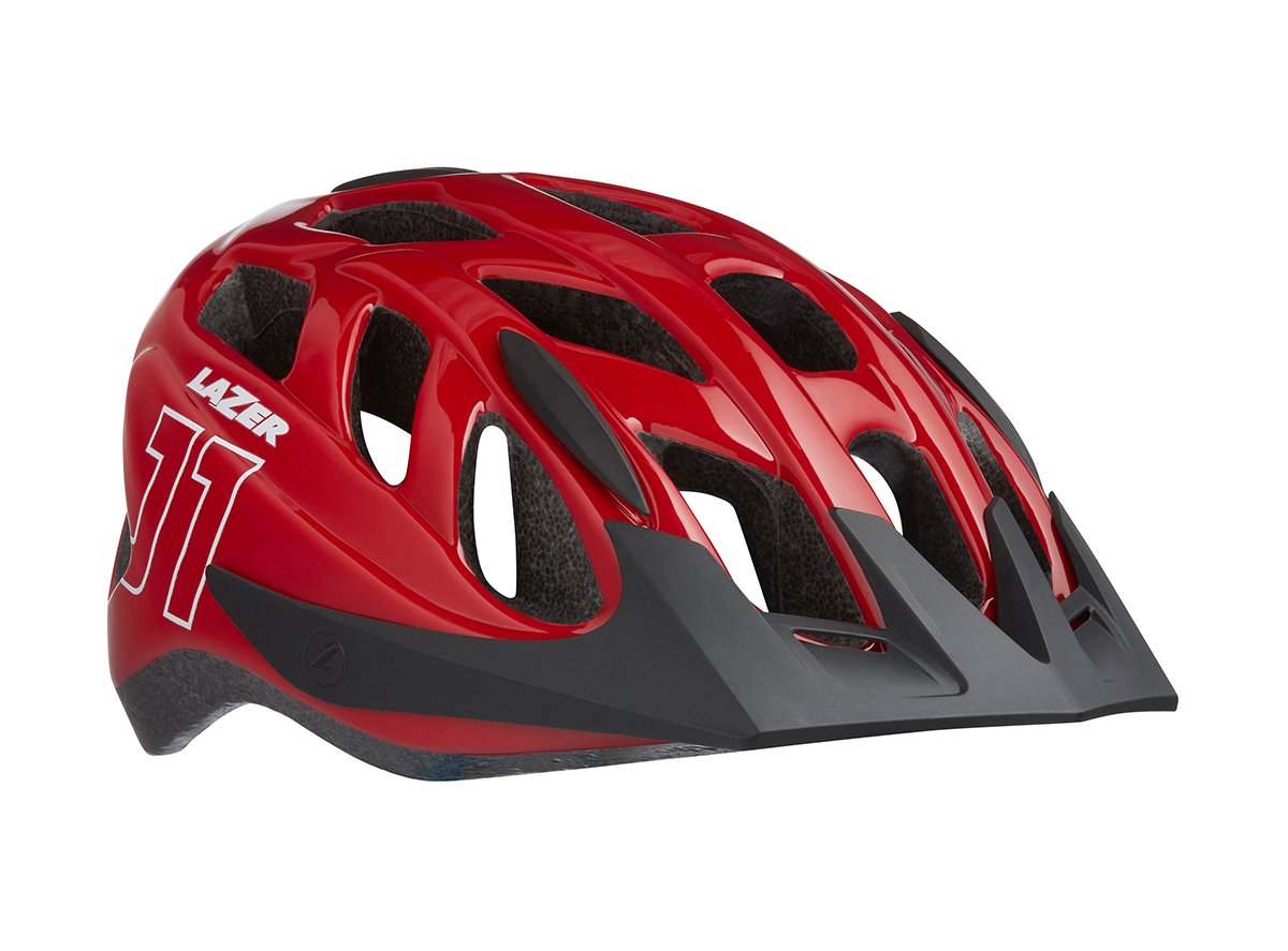 Lazer J1 MTB Helmet - Youth - Red Red One Size