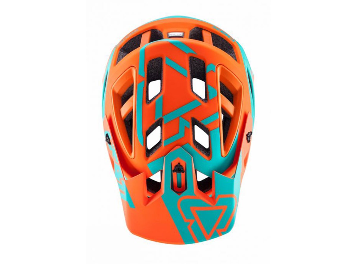 Leatt DBX 3.0 Enduro Full Face Helmet - Orange-Teal