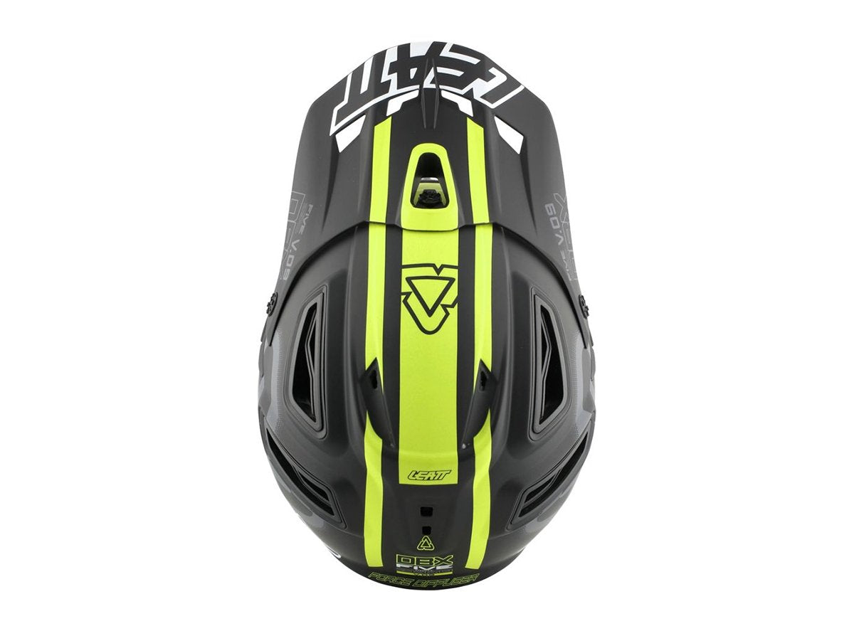 Leatt DBX 5.0 V09 Full Face Helmet - Black-Yellow