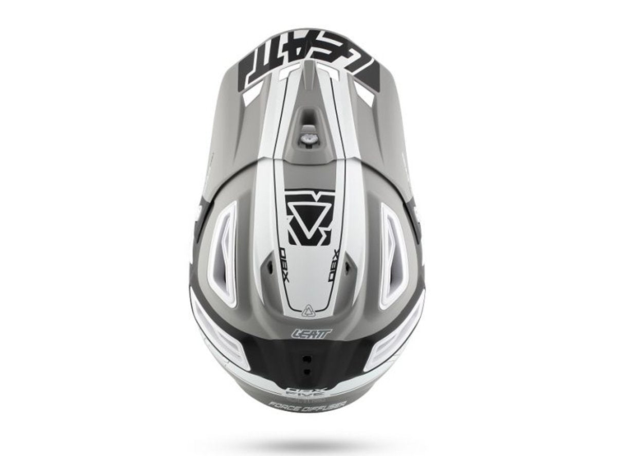 Leatt DBX 5.0 V12 Full Face Helmet - Gray-Black-White
