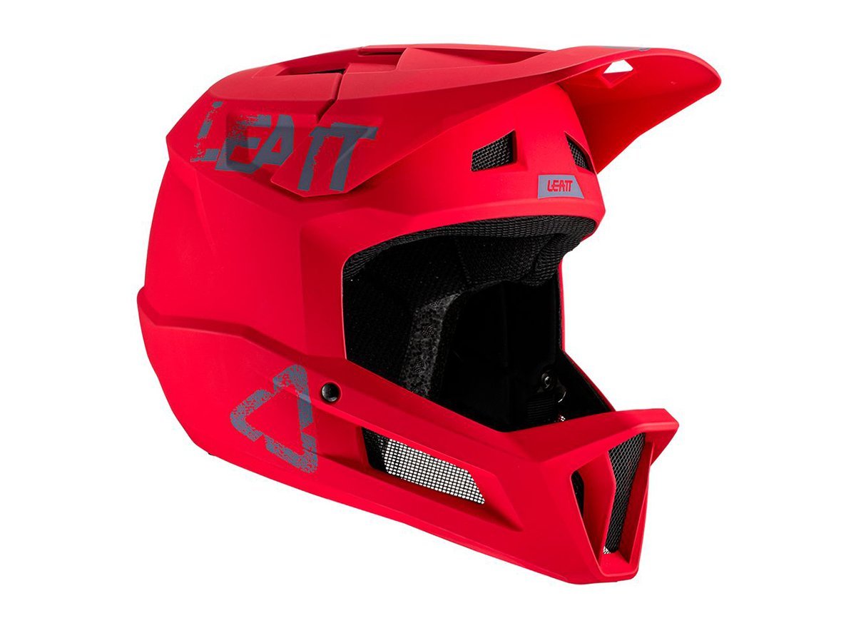 Leatt MTB 1.0 DH Full Face Helmet - Chilli - 2021 Chilli X-Small