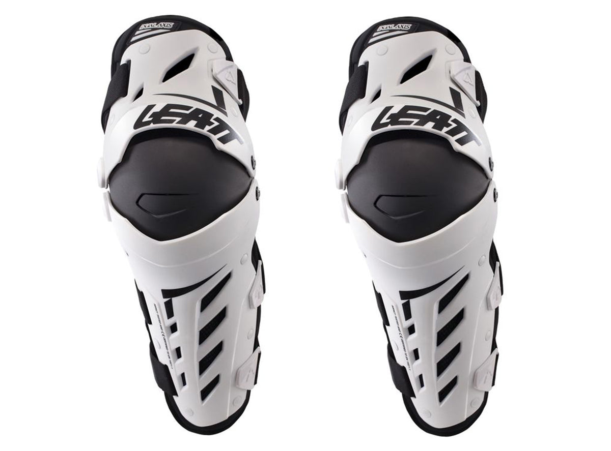 Leatt Dual Axis Knee & Shin Guard - White - 2022 White Small/Medium