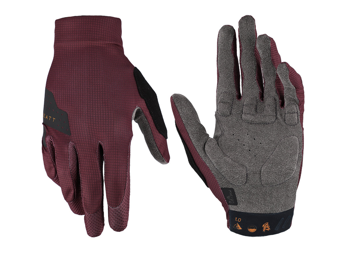 Leatt MTB 1.0 MTB Glove - Malbec - 2022 Malbec Small