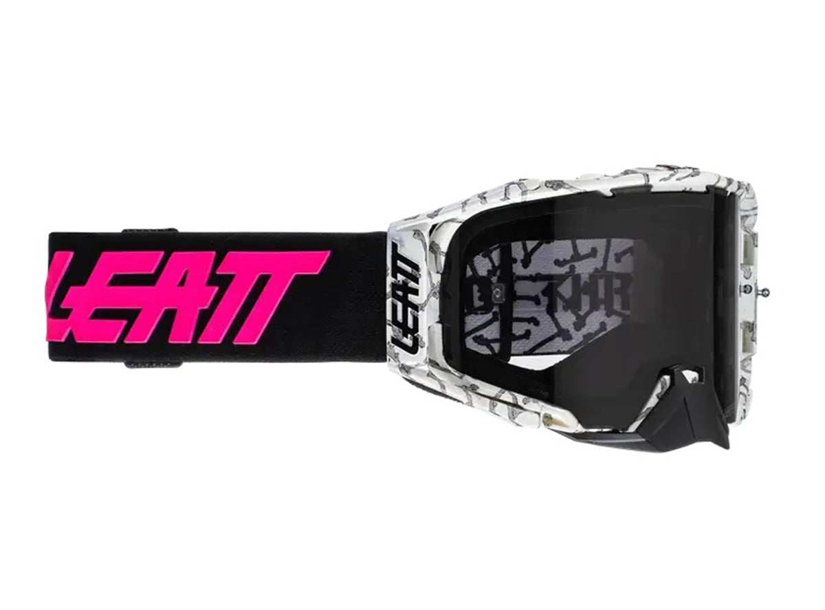 Leatt Velocity 6.5 MTB Goggle - Bones - 2021 Bones Smoke - 28% Lens