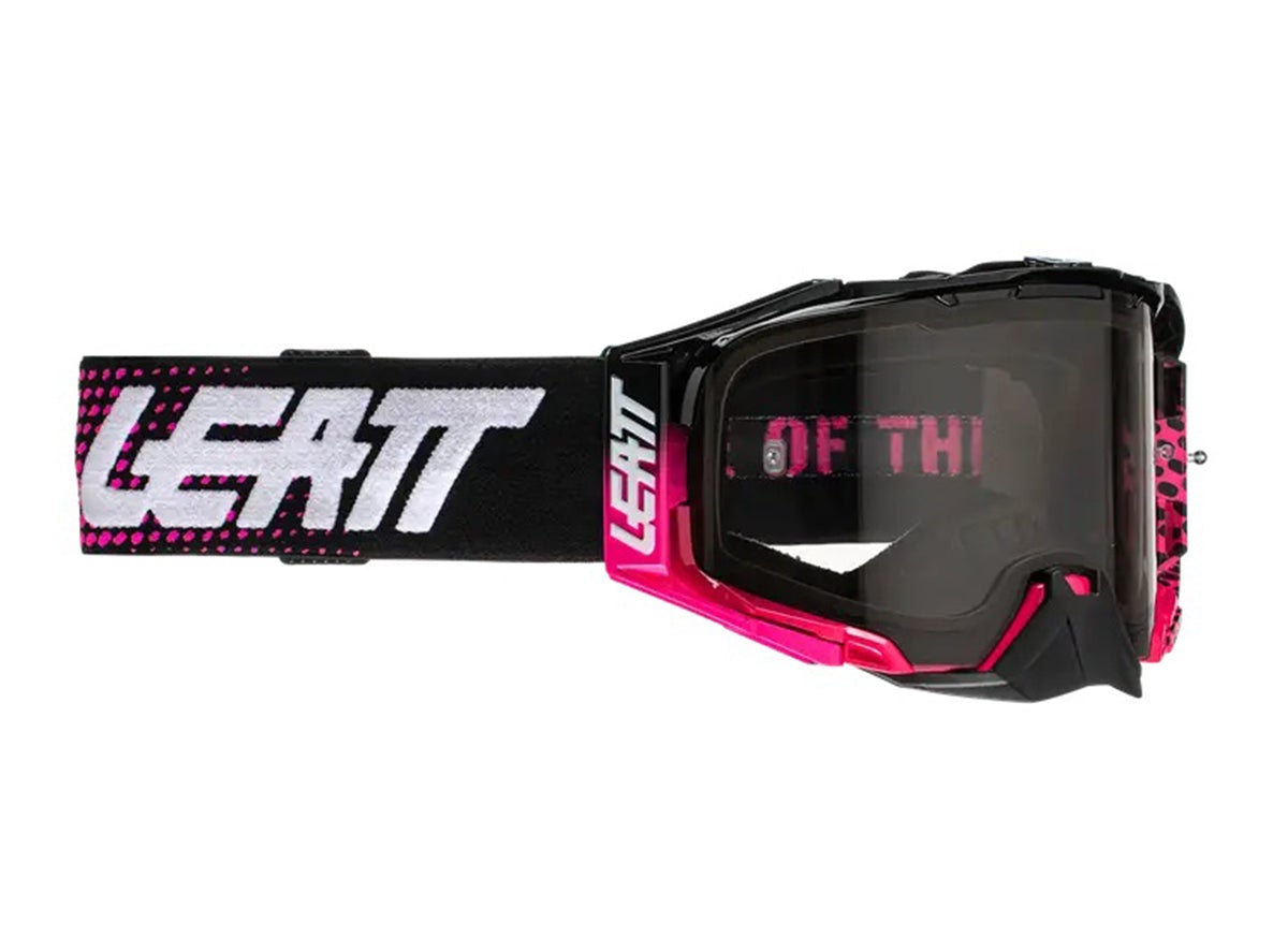Leatt Velocity 6.5 MTB Goggle - Neon Pink - 2021 Neon Pink Light Gray - 58% Lens