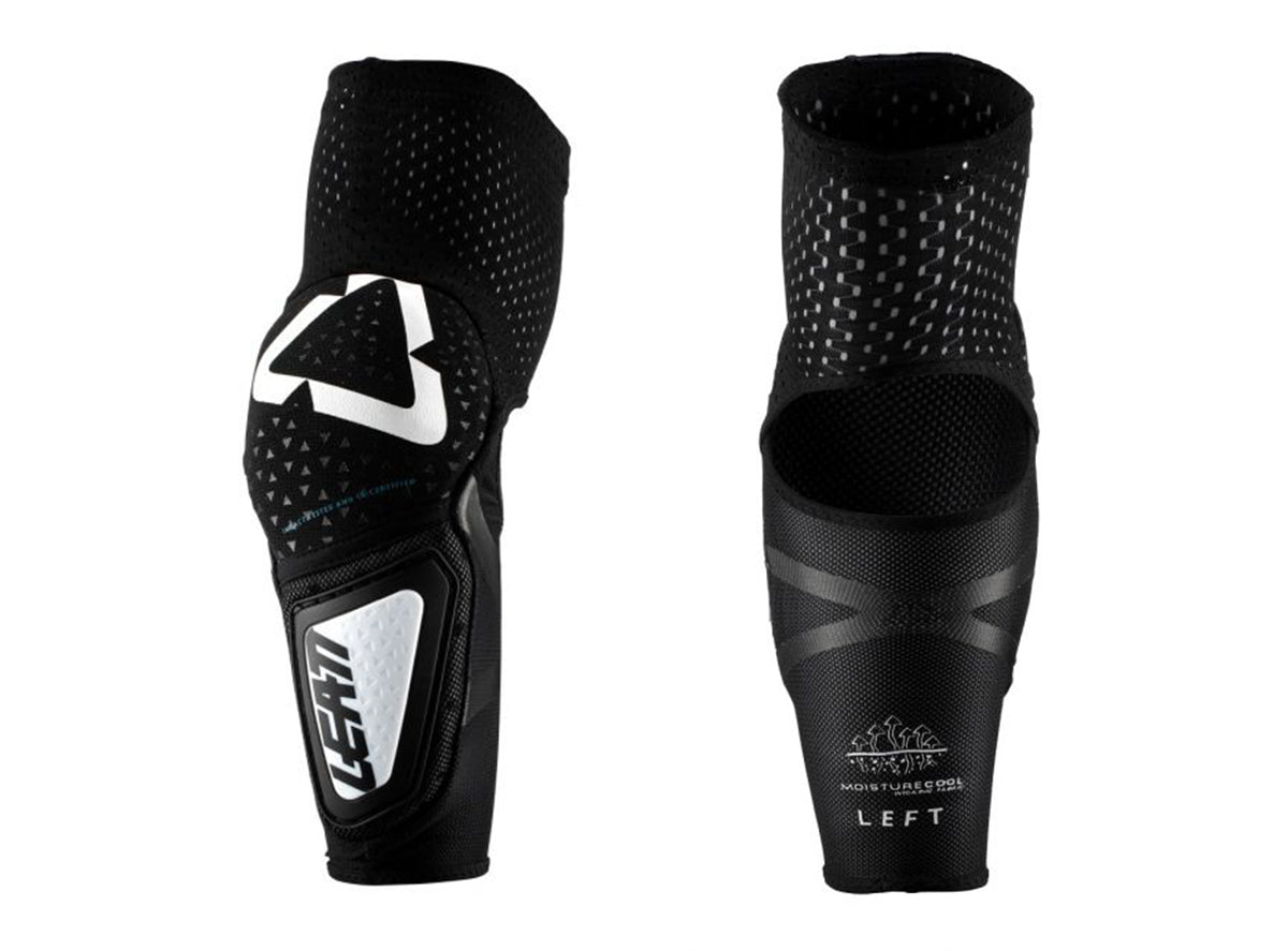Leatt 3DF Hybrid Junior Elbow Guard - White-Black White - Black One Size