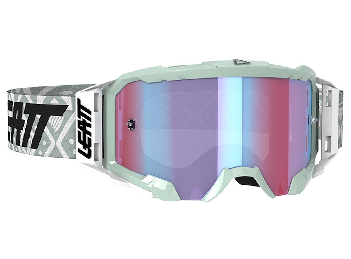 Leatt Velocity 5.5 Iriz MTB Goggle - White-Blue - 2020 White - Blue UC - 26% Lens