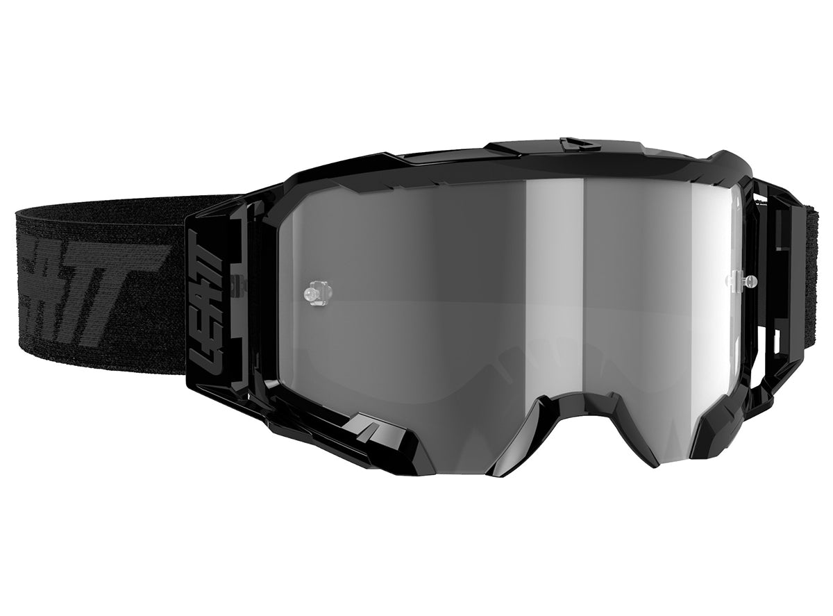 Leatt Velocity 5.5 MTB Goggle - Black Black Light Gray - 58% Lens