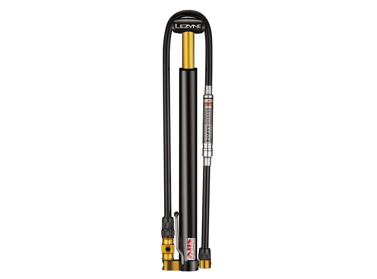 Lezyne Micro Floor Drive HPG Pump Black Gloss Presta / Schrader