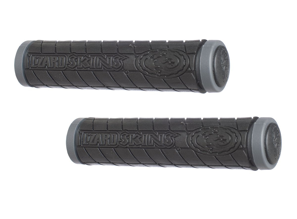 Lizard Skins Logo Dual Compound Grips - Black-Gray Black - Gray