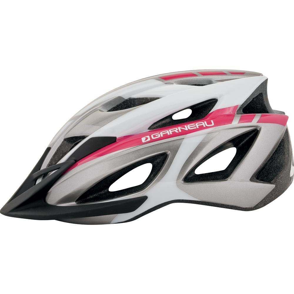 Louis Garneau Le Tour MTB Helmet - Silver-Pink-White Silver - Pink - White One Size