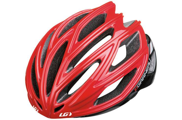 Louis Garneau Sharp Road Helmet - Red-Black Red - Black Small