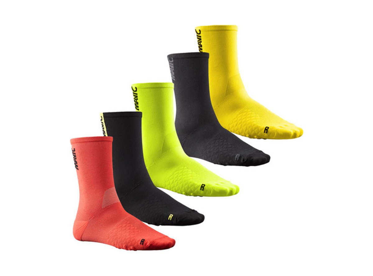 Mavic Comete Sock - Safety Yellow-Black Safety Yellow - Black Medium