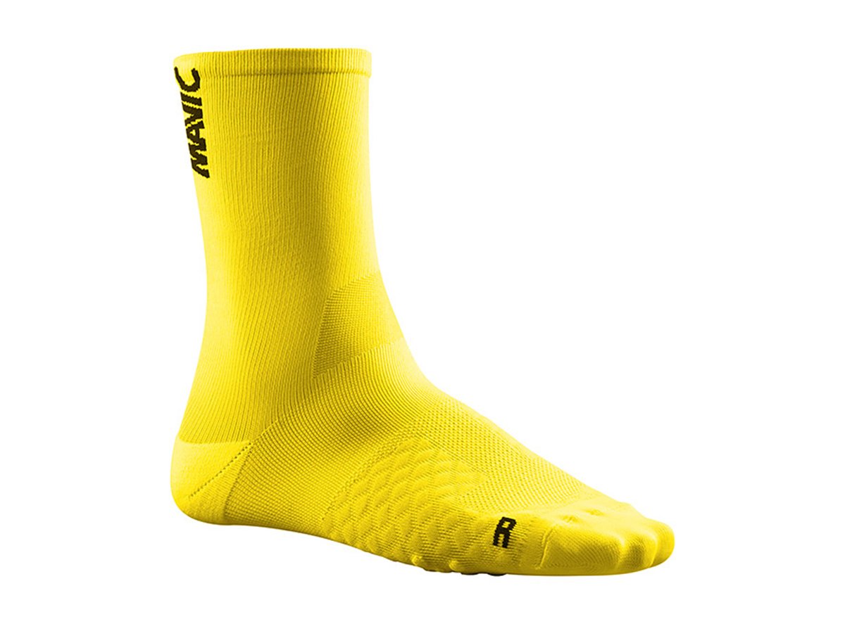 Mavic Comete Sock - Yellow-Black Yellow - Black Medium