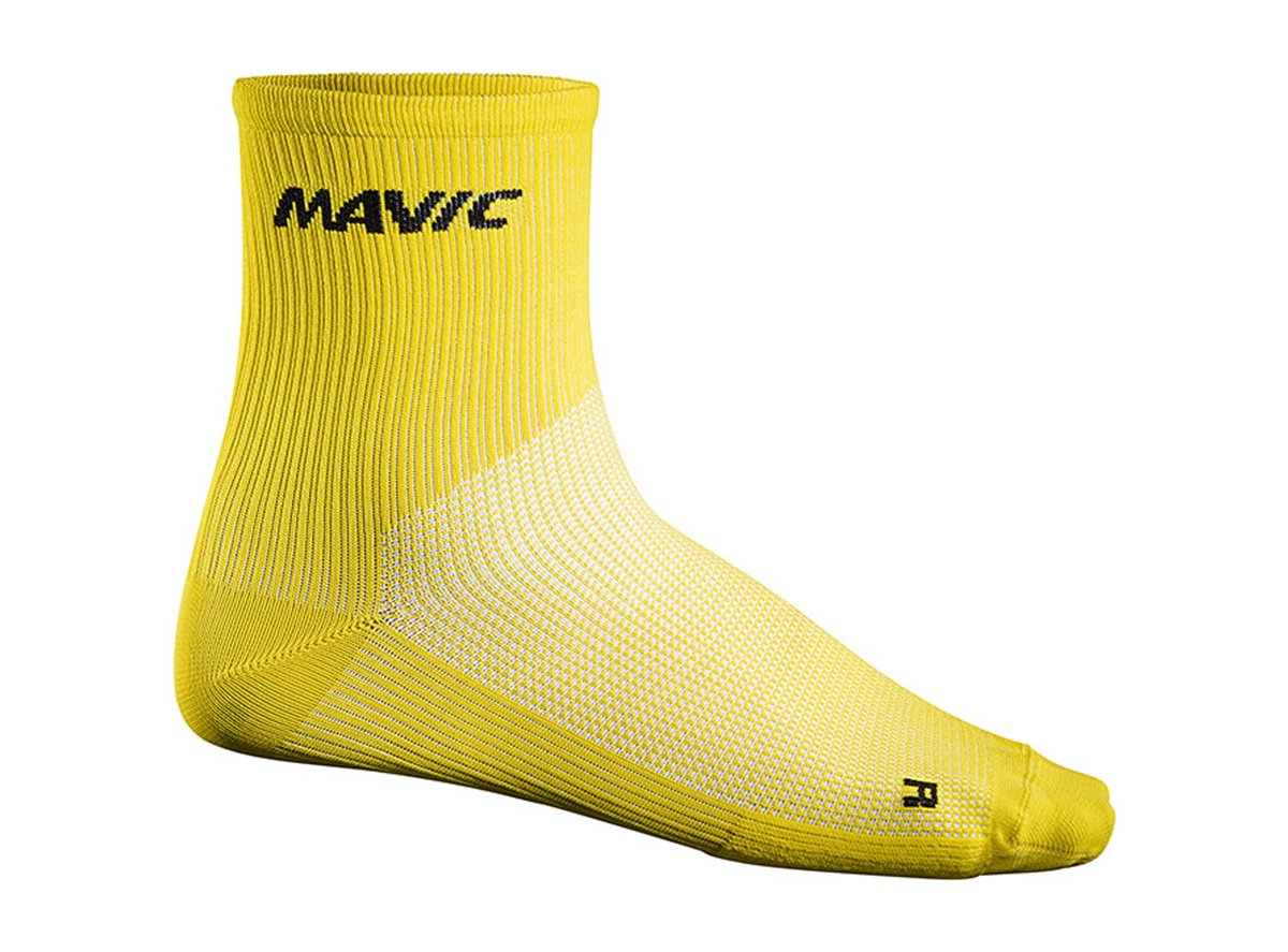 Mavic Cosmic 6" Mid Sock - Yellow Yellow Small