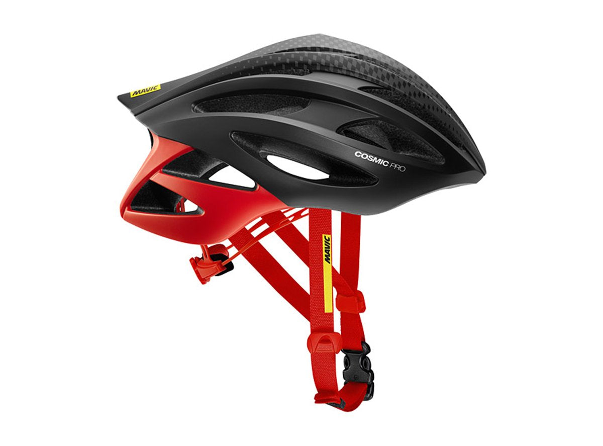 Mavic Cosmic Pro Road Helmet - Black-Red Black - Red Medium