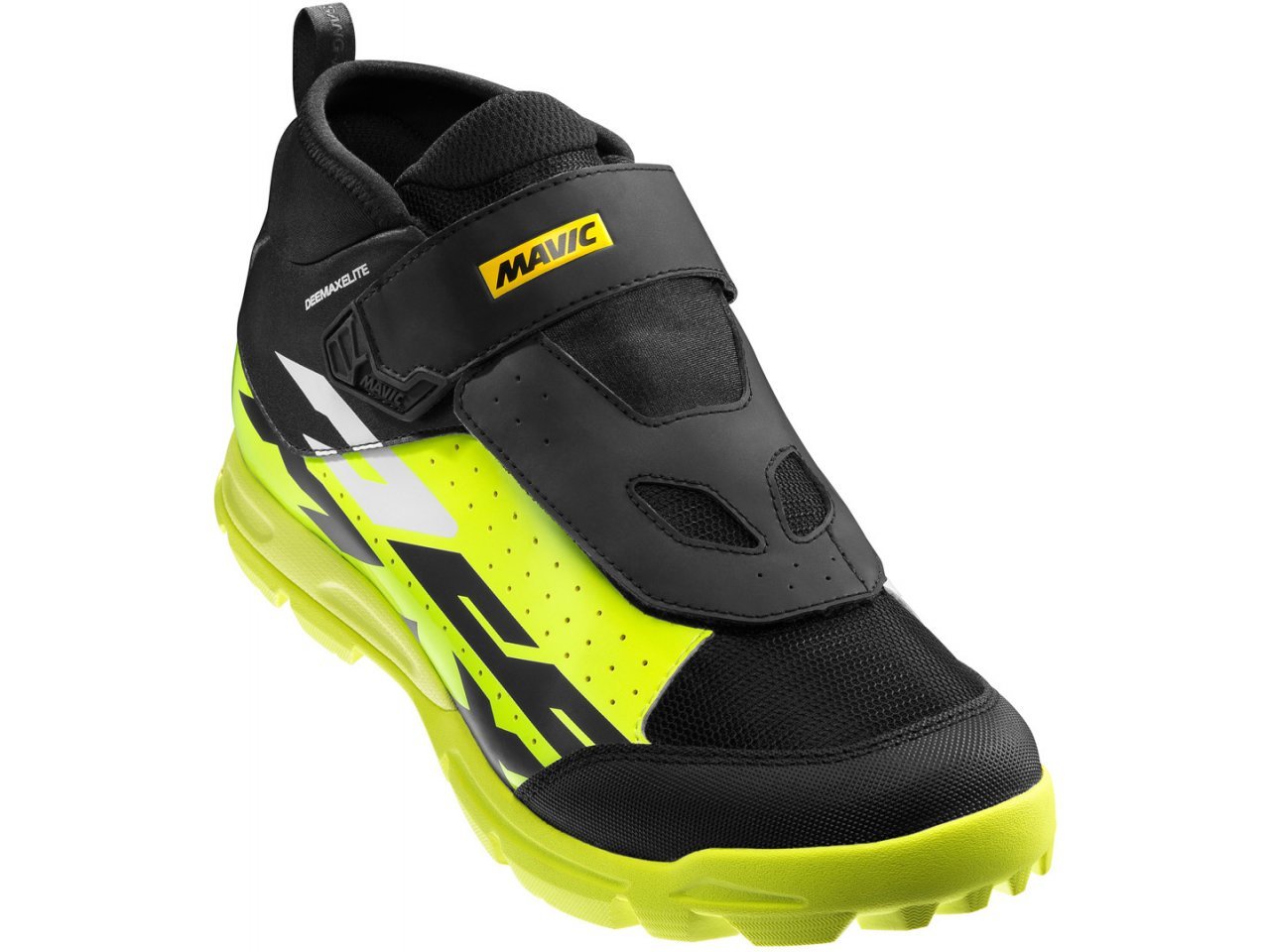 Mavic Deemax Elite AM MTB Shoe Black-Yellow-White – Cambria Bike