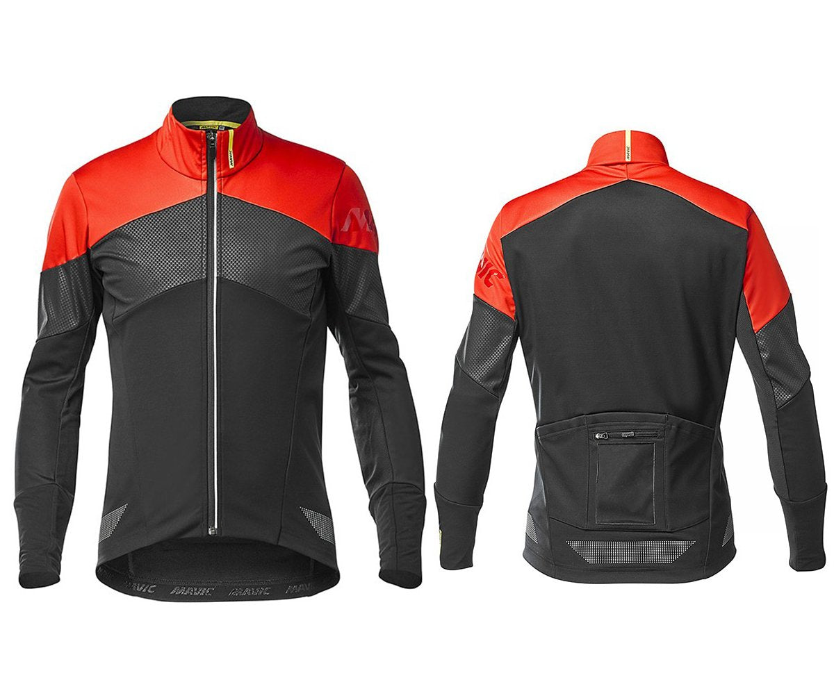 Mavic Cosmic Thermo Cycling Jacket - Black-Red Black - Red Medium