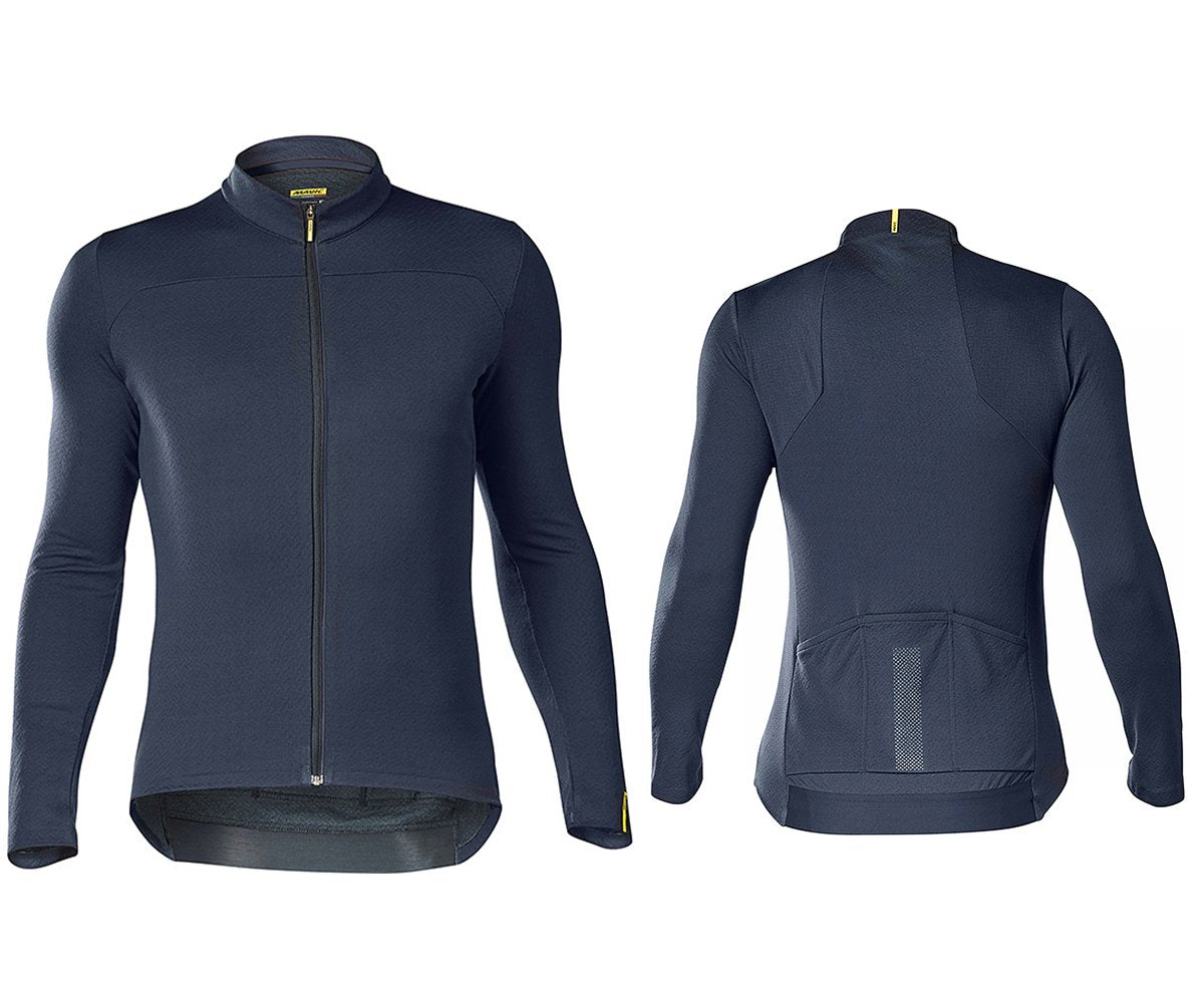 Mavic Essential Merino Long Sleeve Road Jersey - Total Eclipse Total Eclipse Small