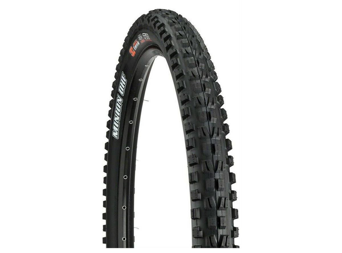 Maxxis Minion DHF 27.5" Folding MTB Tire - EXOplus Black (3C)MAXXTERRA - (TR)TUBELESS READY - (EXO+)EXO PLUS SIDEWALL - 120TPI