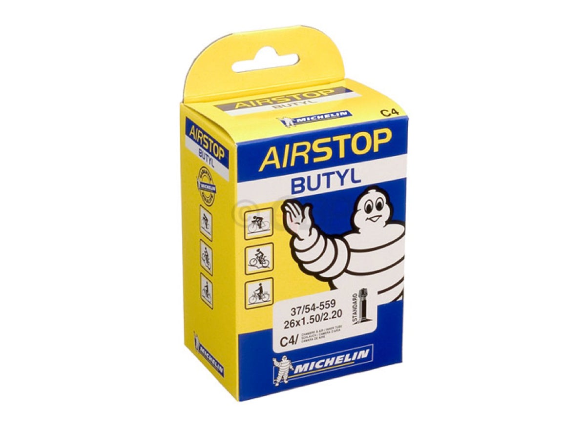 Michelin AirStop 26" MTB Tube 1.45 - 2.6" Schrader - 34mm Valve