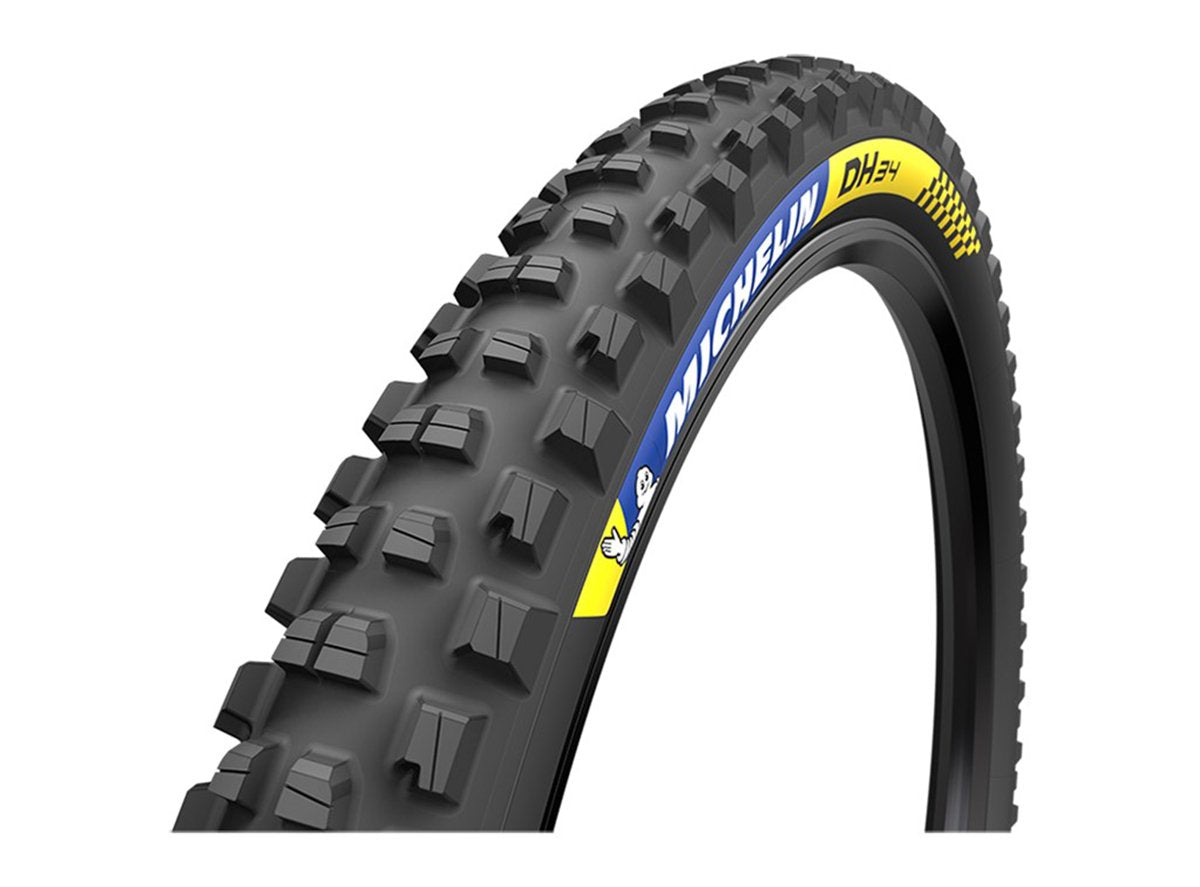 Michelin DH34 29" Wire MTB Tire - Black Black 2.4" Magi-X - Downhill Shield - 2x55tpi