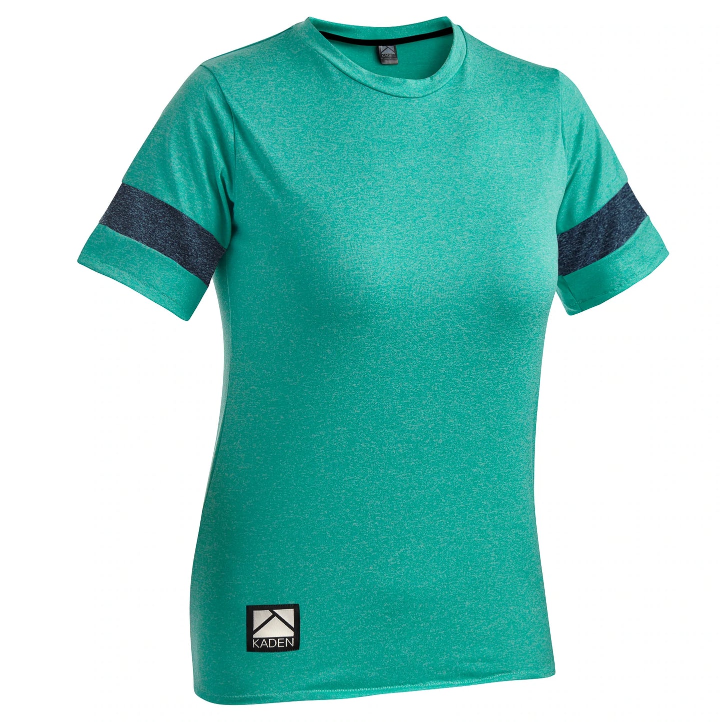 Kaden Apparel Florence Short Sleeve MTB Jersey - Womens - Teal-Midnight Blue Teal - Midnight Blue Small