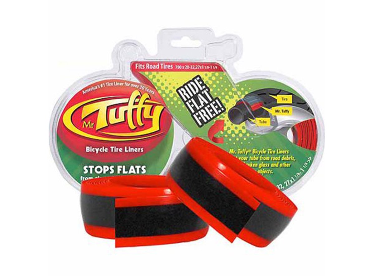 Mr. Tuffy Original Anti Flat Tire Liners - 700c - Red Red 700c - 28-32c & 27" - 1.1/8"-1.1/4" Road Tires