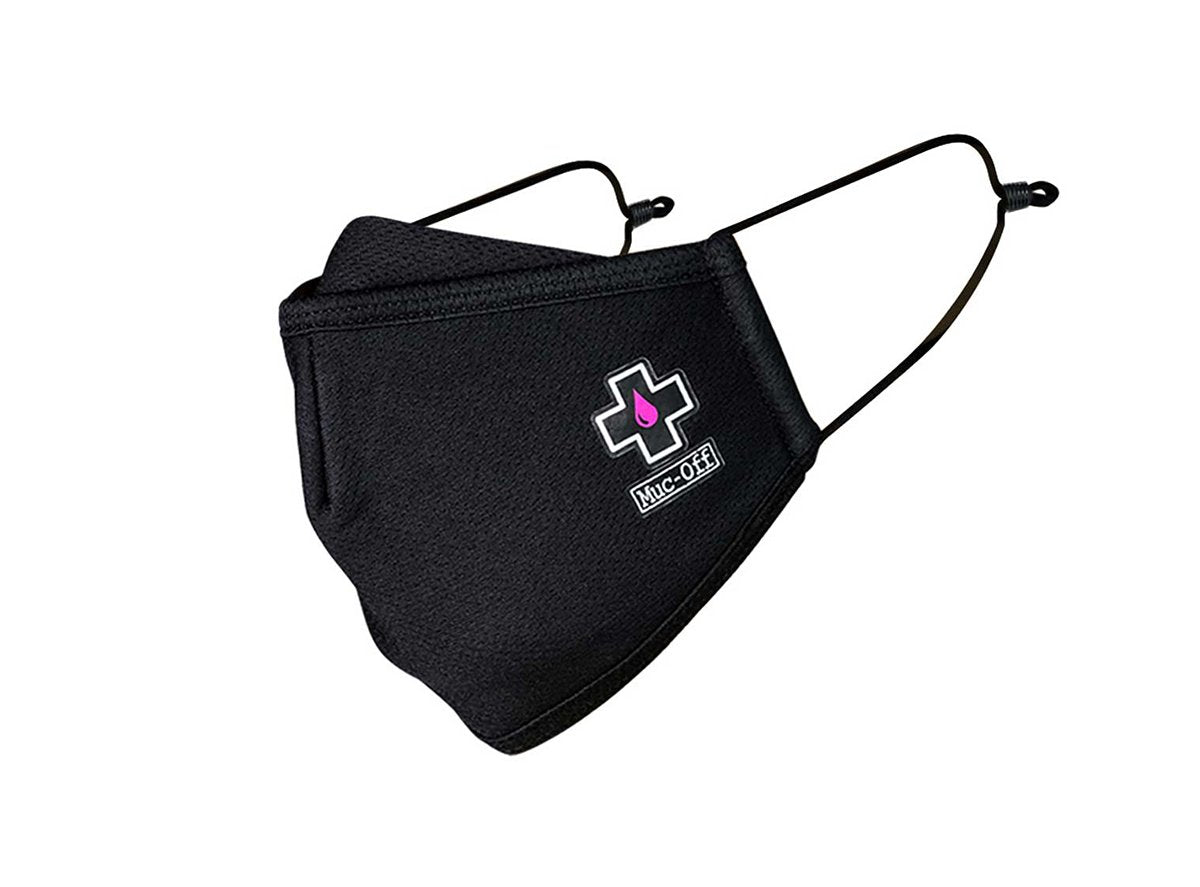 Muc-Off Reusable Face Mask - Black Black Small