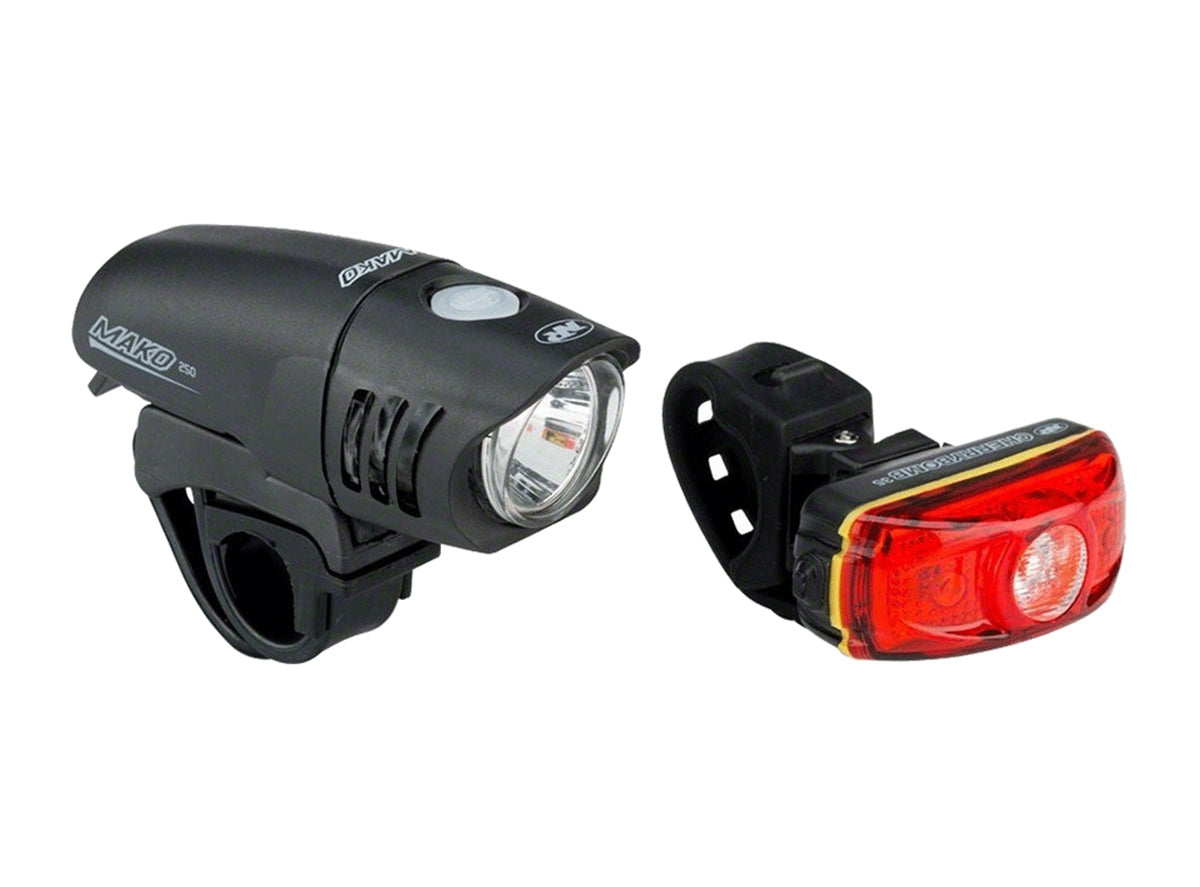 NiteRider Mako 250/CherryBomb 100 Light Set Black - Red