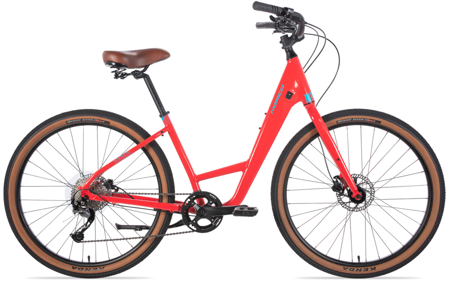 Norco Scene 1 27.5 City Bike - Red - 2021 Red - Blue 37.5cm (14.75") - Small