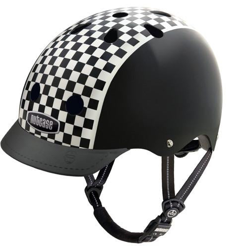 Nutcase Gen3 Urban Helmet - Checkerboard Graphic - Black-White Black - White Small