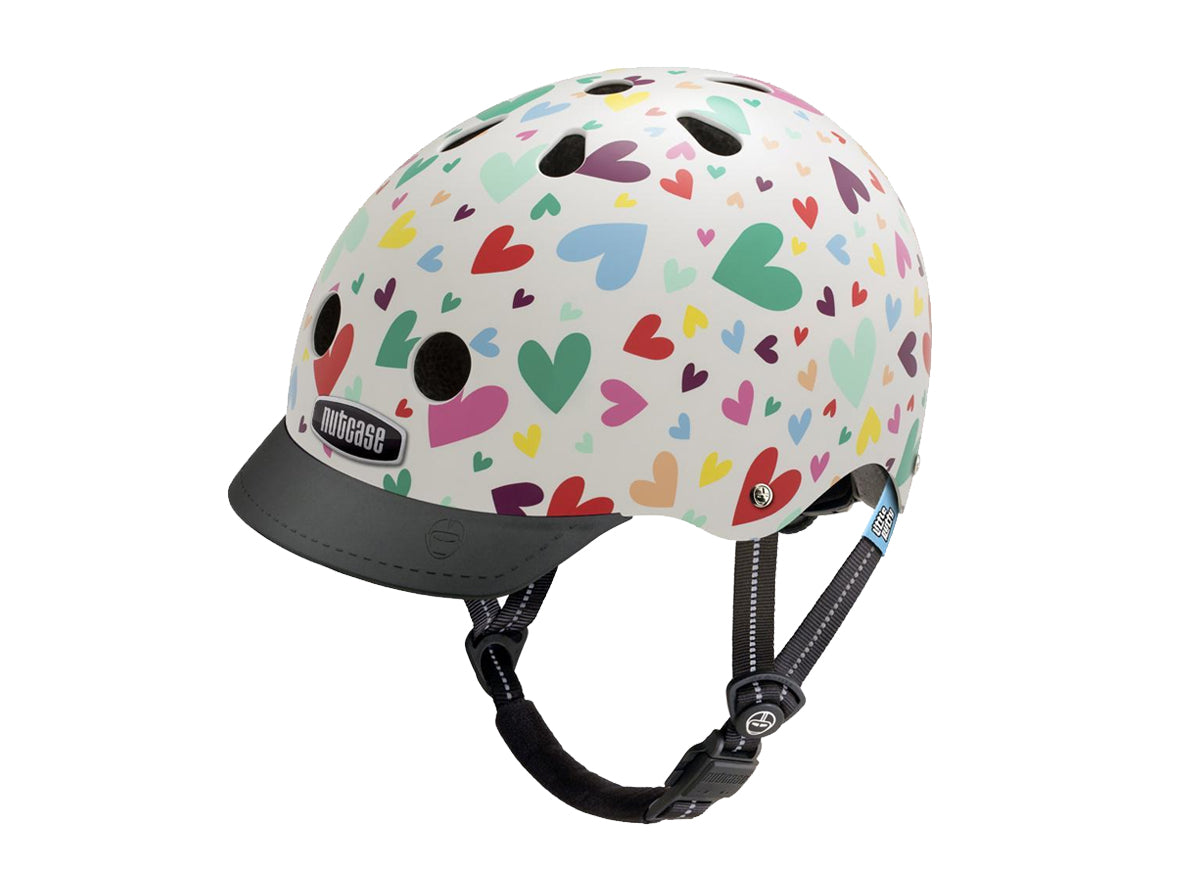 kinder fahrradhelm nutcase Nutcase Little Nutty Happy Hearts Helmet – Cambria Bike
