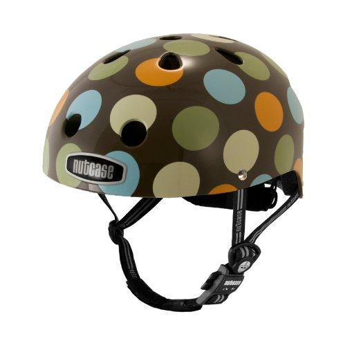 Nutcase Little Nutty Modern Dots Kids Helmet - Brown Brown X-Small