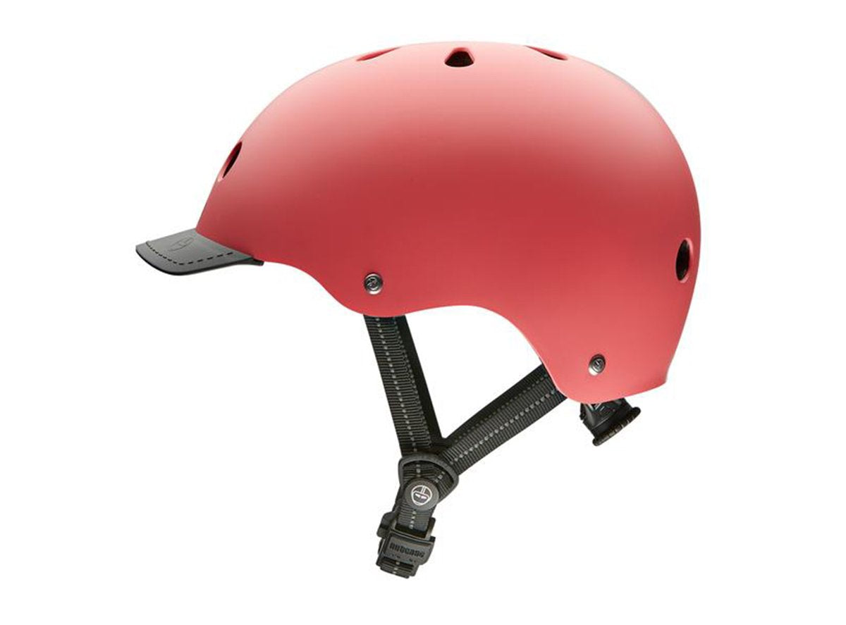 Nutcase Coral Satin Street Helmet - Pink Pink Small