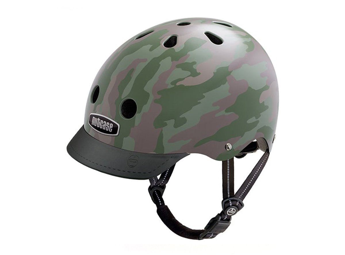 Nutcase Surplus Matt Street Helmet - Green Camo Green Camo Small