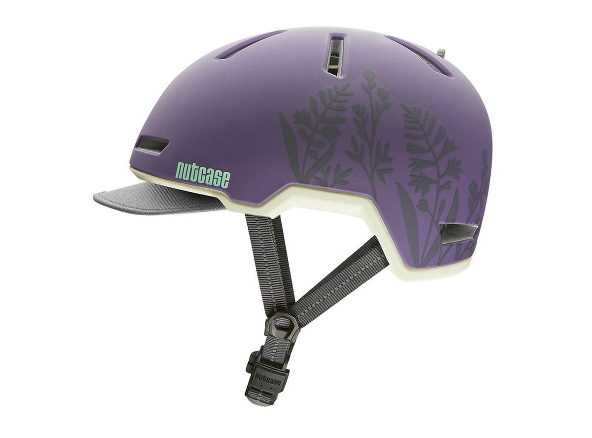 Nutcase Tracer Dusk Matt (Unframed) Street Helmet - Purple Purple Small