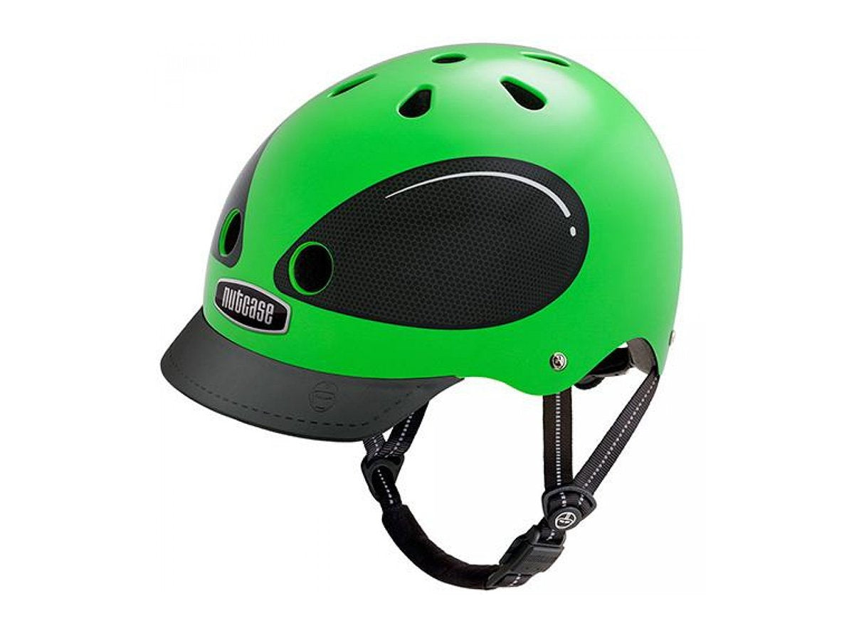 Nutcase Visitor Street Helmet - Green-Black Green - Black Small