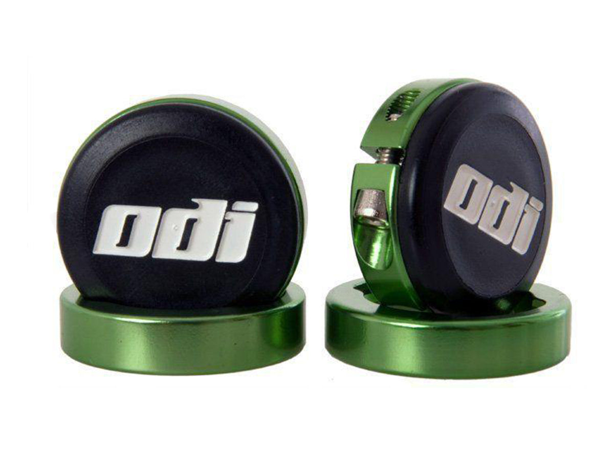ODI Lock-Jaw Clamps & Snap Caps - Green Green