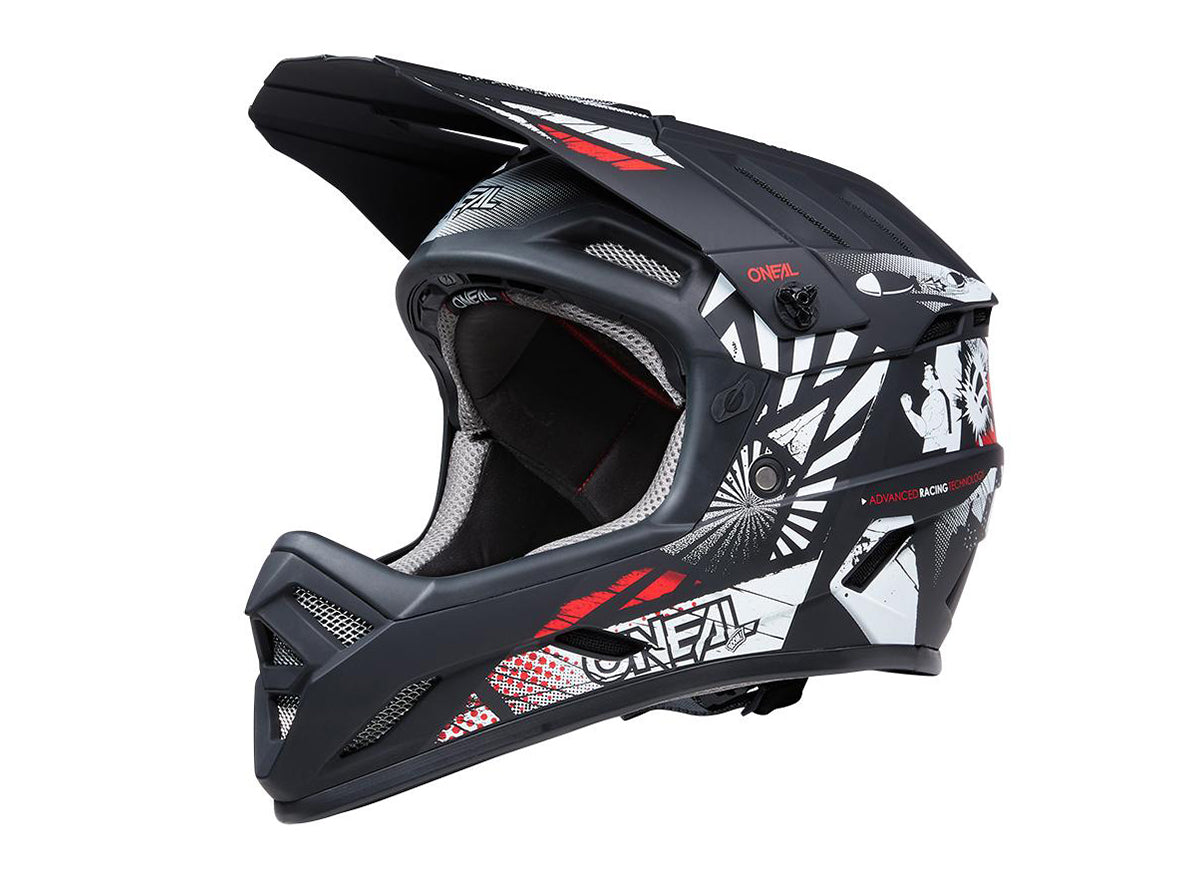 O'Neal Oneal Backflip Fidlock DH Helmet RL2 Wingman Bike Helmet, Metallic/White, XL