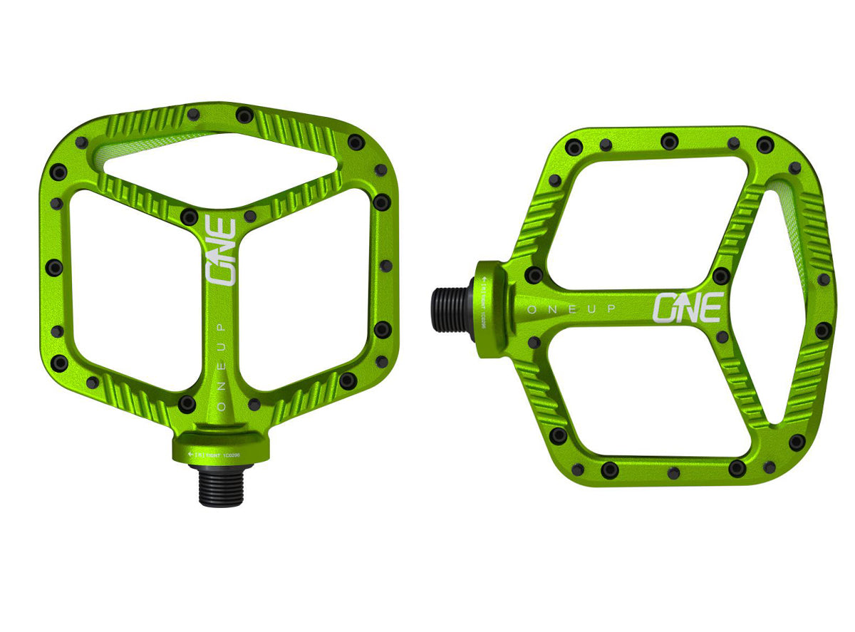 bike pedals green OneUp Components Aluminum Pedals
