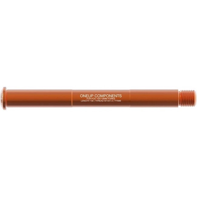 OneUp Fork Thru Axle - Fox 15x110mm Boost - Orange Orange